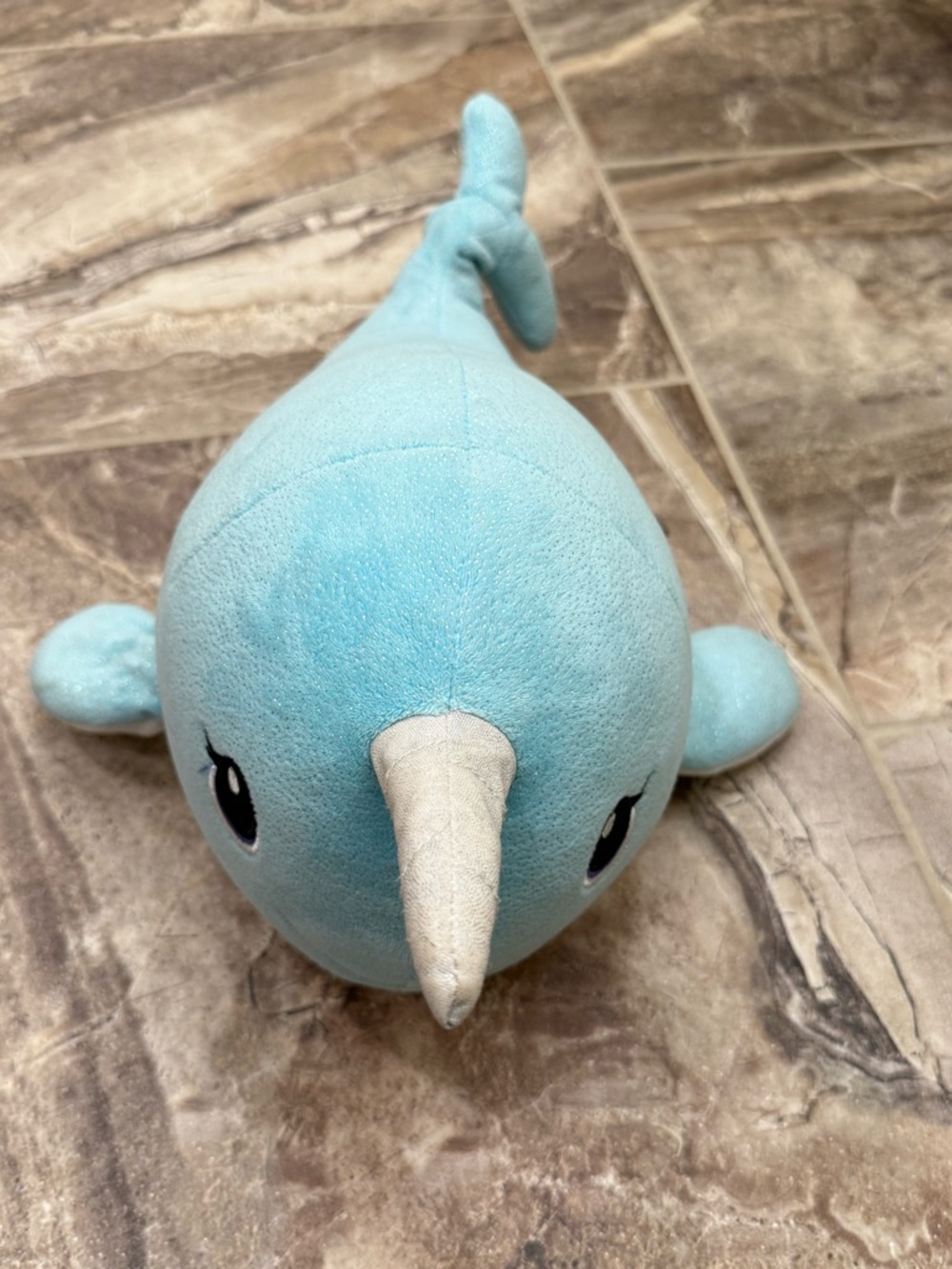 Build-A-Bear Narwhal Plush Blue Whale Stuffed Animal 16” Soft Toy Cute - Picture 9 of 13